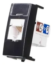 Comprar Tomada Rede Informáica Rj45 Cat5e Preto Brilhante Margirius
