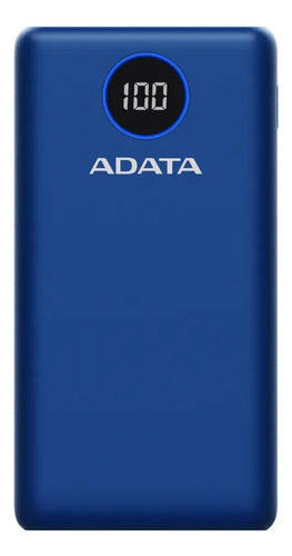 Power Bank Dig Adata 20000 Mah Usb / Usb C Azul