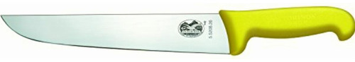 Victorinox Cuchillo Para Carnicero, Fibrox, Amarillo, 26 Cm