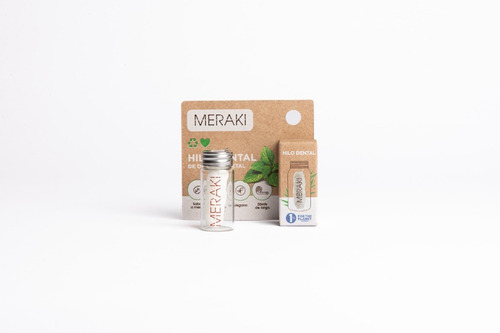 Imagen 2 de 3 de Hilo Dental Biodegradable Meraki Envase Eco Friendly Vegano