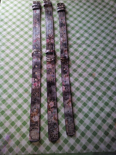 Hermosos Collares De Cuero Argentino Estampado Finisimos