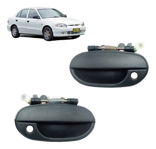 Manilla Exterior Delantera (par) Hyundai Accent 1994 Al 1999