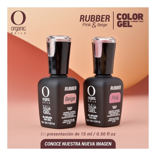 Imagen 4 de 7 de Rubber Beige Gel Nivelador Color Gel By Organic Nails