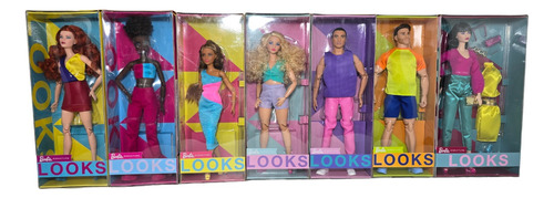 Coleção Barbie Signature Looks Wave 3 - 7 Bonecas - Mattel