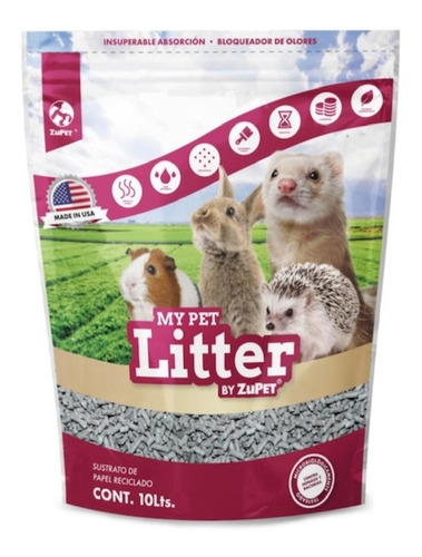 Sustrato De Papel My Pet Litter 10lt.