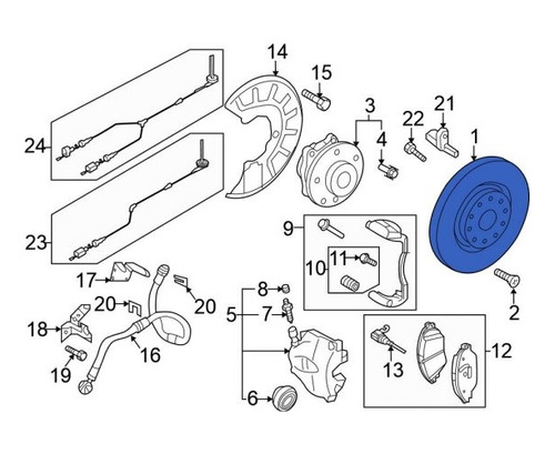 Disco Freno Del Brembo Audi A3 2016-2017 09c30611