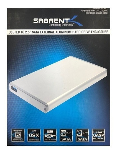 Imagen 3 de 8 de Enclosure Case Externo 2.5 Disco Duro Sata Laptop Usb 3.0