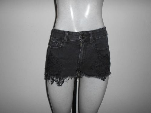 Short American Eagle Dama Negro Talla 00