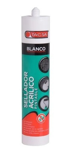 Sellador Acrílico Pintable Tacsa 280ml Blanco