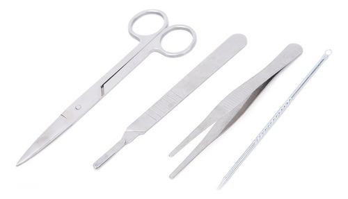 Ba Juego De 4 Pinzas De Disección, Tijeras Y Agujas