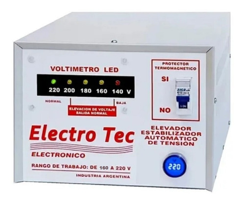 Elevador Automático De Tension 10000 Va  Electrotec160-220v