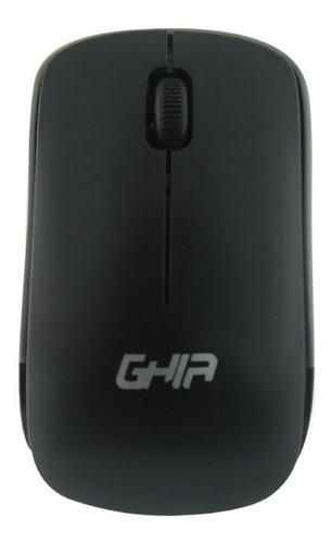 Mouse inalámbrico Ghia  GM400NG negro y gris