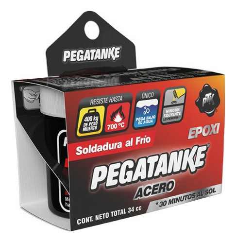 Pegatanke Acero Original Soldadura Al Frio Epoxica 