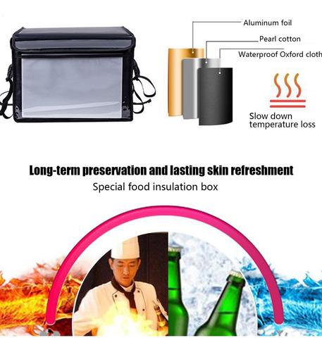 Bolsa Térmica Grande Bolsa De Comida Impermeable Con Aislami