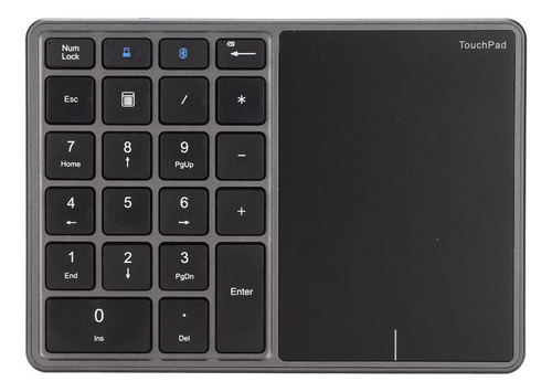 Touchpad Sem Fio De 22 Teclas 2 Em 1 Teclado Numérico Sem Fi