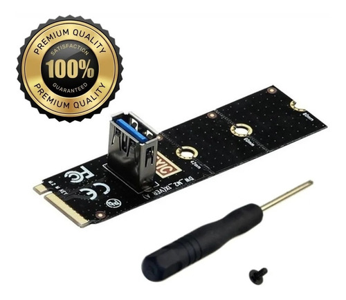 Imagen 1 de 8 de Adaptador Ngff M.2 A Pcie 1x Mineria Riser M2 A Usb Premium
