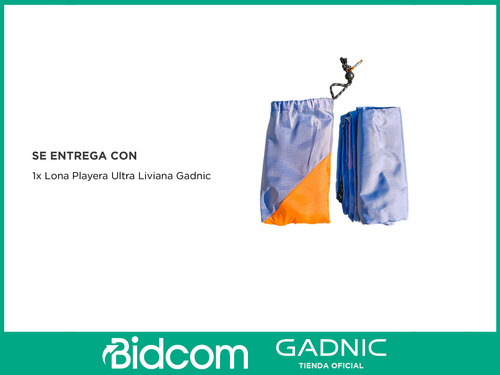 Lona Playera Gadnic Plegable Impermeable Liviana 140x140 Cm