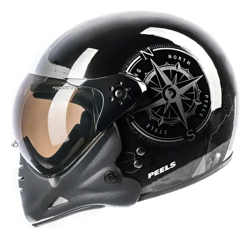 Capacete Para Moto Peels F21 Com Viseira Dupla Aberto