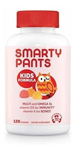 Gomitas Multivitaminicas + Omega 3 Smartypants Kids120 Unid