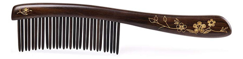 Tan Mujiang Peine De Madera De Dientes Anchos Insertados Par