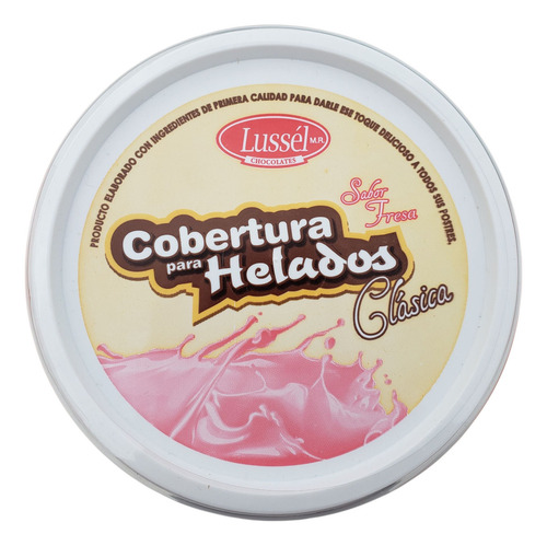 Cobertura Para Helados Sabor Fresa Lussel 1kg