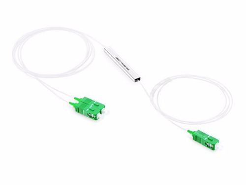 Kit C/4 Unidades Mini Splitter Balanceado Fibra Óptica Sm Plc 1x2 Sc/apc-sc/apc Nf@