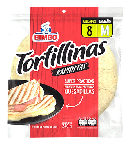 Bimbo Tortillas Blancas Clasicas M Bolsa X 8 Uds