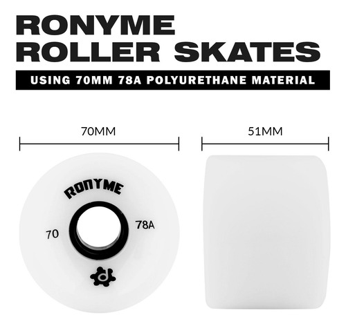 4 Rodas De Skate 78a Peças De Substituição De Longboard
