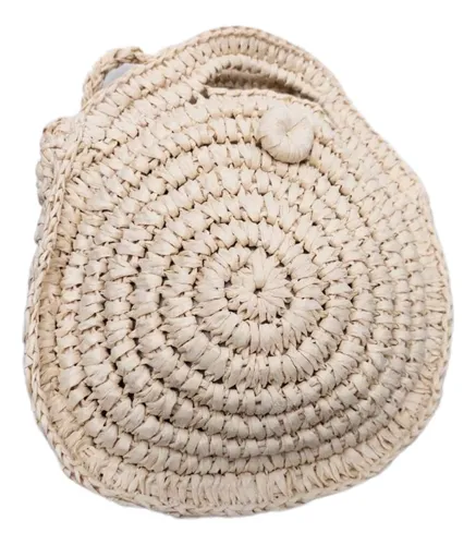 Cartera rafia redonda hotsell