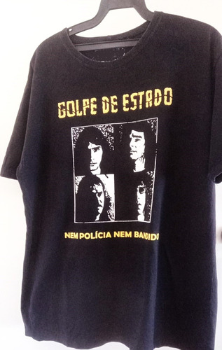 Camiseta Banda Golpe De Estado (usada) Nem Polícia Nem Bandi