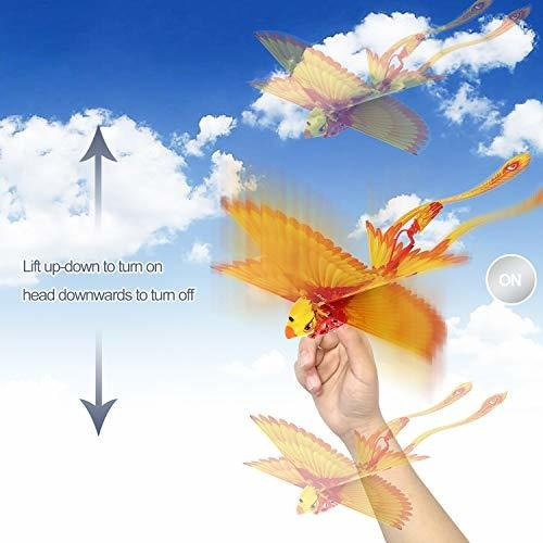 Hanvon Go Go Bird Flying Toy, Mini Rc Flying Bird Helicópte
