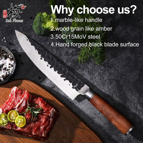 De Chef De Cocina De 8 Pulgadas, Cuchillo Afilado Alemã...
