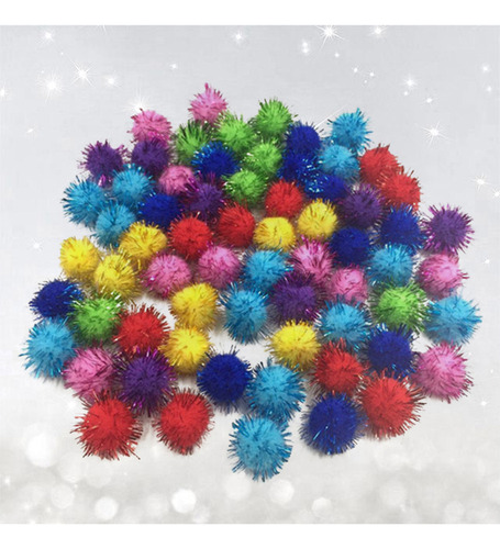 Nuevo Bola De Pelo De Colores Con Pompones Bolas 200