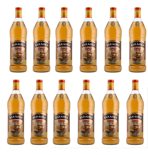 Pack De 12 Ron Baraima Oro 1l
