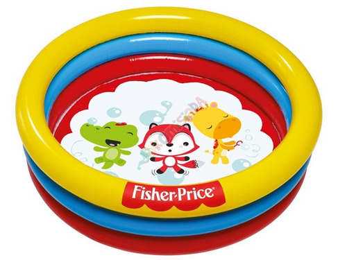 Pelotero Piscina 3 Aros Con 25 Pelotas Fisher Price Bestway