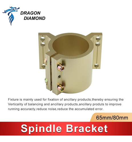 Suporte De Fixação Do Motor Inclinável Dourado De 65 Mm De D