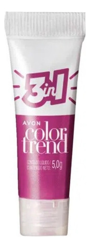 Batom Blush Sombra Color Trend Avon 3 Em 1 Cor Marsala