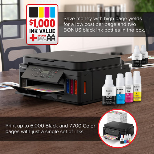 Impresora Canon Pixma G6020 Todo-en-uno Supertank Wireless