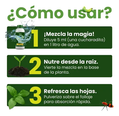Fertilizante Liquido Organico Green Drop 120ml X 2unidades | MercadoLibre