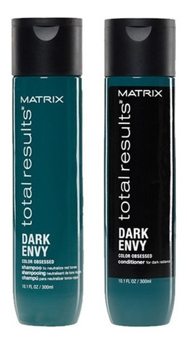 Shampoo Matizador Negro Matrix + Enjuague Dark Envy X300ml
