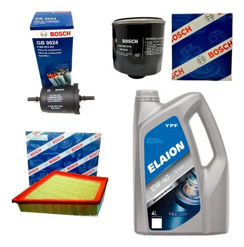 comprar Kit Filtros Bosch + Aceite Elaion Vw Gol Trend Suran 1.6
