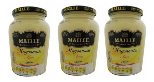 Paquete 3 Maille Mayonesa Fina 320gr