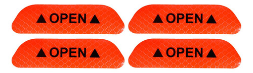 4 X 2x4 Uds Cinta Reflectante Pegatinas De Apertura 4 Piezas