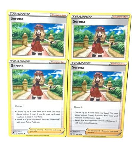Pokemon Serena 164/195 - Silver Tempest - Lote De 4 Cartas .