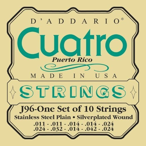 D'addario J96 Cuatro-puerto Rico Set.