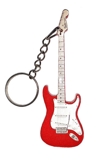 Pack X3 Guitarra Llavero Fender Red (o Surtido A Elec)