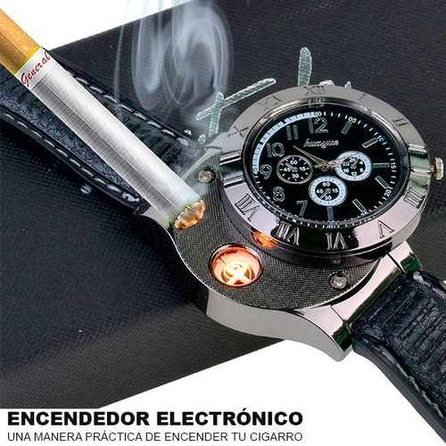 Reloj Encendedor Electronico Recargable Usb Con Sensor