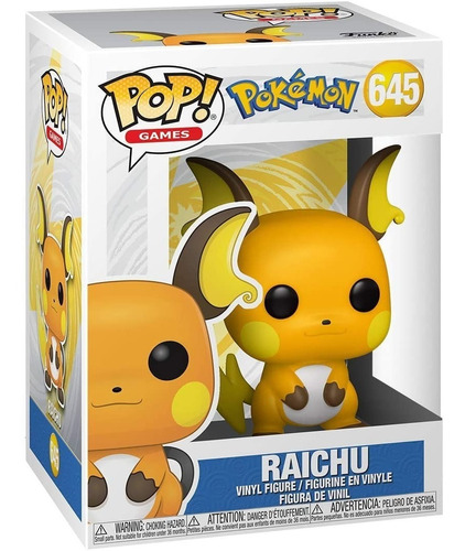 Funko Pop Games: Pokemon - Raichu #645 (en D3 Gamers)