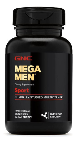 Gnc Mega Men Sport Multivitaminas Rendimiento Muscular X90