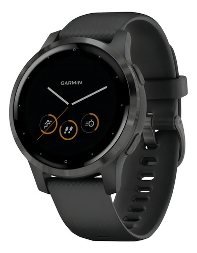Smartwatch Garmin Vivoactive 4S display de 1.1" con correa de silicona - color black